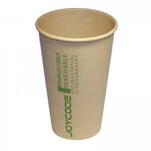 Certificate Compostable Paper Cup Bamboo Fiber Cups
