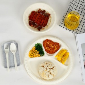 PLA Materiale Kompostabel Disposable Food Container