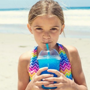 Bionedbrydelig kompostabel pla klar plastikkop med låg