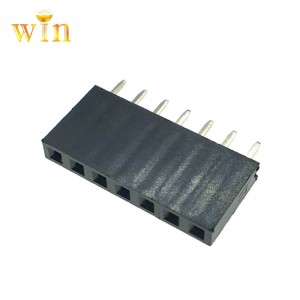 1x7p 180 ° lodret dyp pin header kvindelig stikkontakt H8.5mm