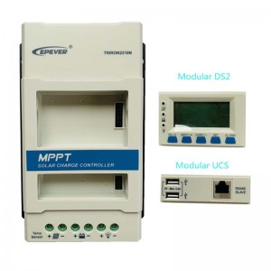 Epever 40a Triron4215n Modular MPPT Solar Charge Controller 12v24vdc Max.150V PV input LCD Display Panel Regulator Controller