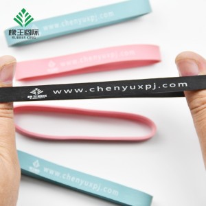 Kildefabrikanter tilpasset trykte gummibånd reklame gummibånd