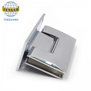 Badeværelse klip brusebad rustfrit stål slibning glas dørklip 90 graders svejsning glas dør fastgørelsesklip hængsel