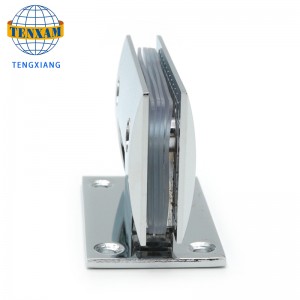 Skråt badeværelse klip brusebad glas hængsel rustfrit stål dørklip 90 graders shower hængsel