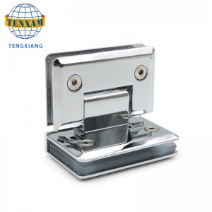 90 graders show glasdør hængsel rustfrit stål badeværelse klemme