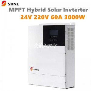 SRNE 3000W Alt-i-en MPPT Hybrid Solar Charge Inverter 24V 220VAC Pure Sine Wave 60a Max PV 100V Off-Grid Inverter