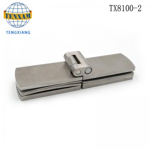 Badeværelse Hardware Heavy Duty Lang foldning 180 Grad Bruddør Glas til Glasfri Hængsel