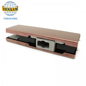 Glasdørklemme SUS304 Rustfrit Stål Øverste Dør Patch Montering Glas Topklip