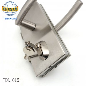 Kina Factory Moderne billig 694 Aluminium håndtag og jernplade dørlås Sethot