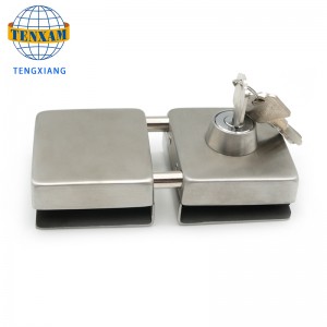 Hærdet glas zink anti-rustende dobbelt sidelås i låse