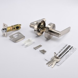 R7831 Heavy Duty Satin Nickel Entry Door Lever,nøglet dørhåndtag til udvendigt og interiør