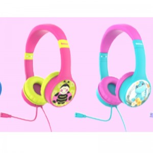 FB-CH67M Foldbare Kids Study Cable Headphone med Mic