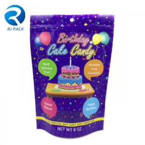 Højkvalitets brugerdefineret design Stå op poser til slik