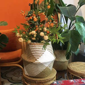 Vævet Seagrass Belly Basket