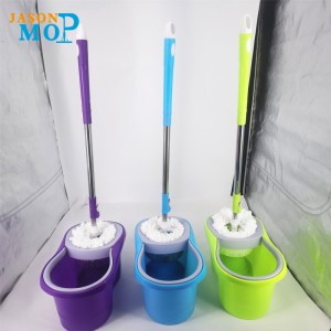 Jason Microfiber Spin MOP 360 Easy Roterende Mop Bucket Magic Gulv Rengøring Spinning Mop og Bucket