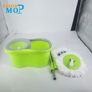 Jason Microfiber Spin MOP 360 Easy Roterende Mop Bucket Magic Gulv Rengøring Spinning Mop og Bucket