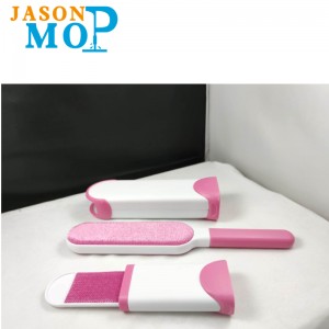 Jason Reusable Pet Hair Remover for Coach Double-sidet børste Fjerner Manuel Pet Fur Lint Remover