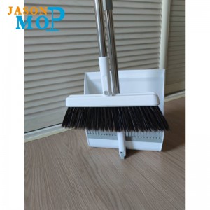 Liv Magic Set og Broom Dustpan Steel Head House Plast Cleaning Dustpan Håndtag Broom Set Hoved Style Moderne