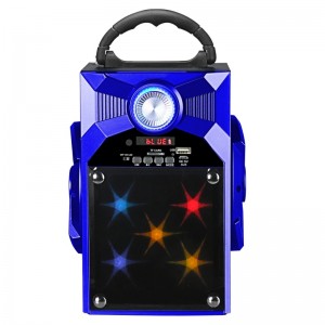 FB-BS8868s Bærbar Bluetooth-højttaler med glas spejl LED-belysning