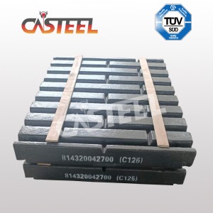 High Mangan C125 Chrome Materiale iført reservedele Fixe Kæbeplade