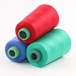Kinesisk syetråd til jeans t-shirt og skjorte polyester tråd til maskiner