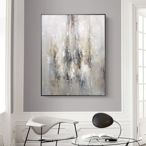 100% Dand-Painted Golden Ornate Oliemaleri på lærred Abstrakt kunst Oliemaleri Decor Maleri af Stue