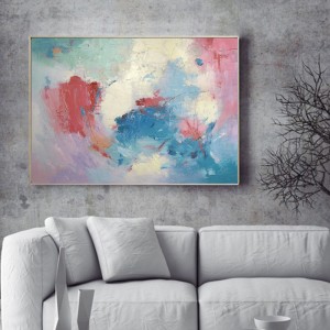 Moderne håndmalet akryl kreativ indrammet vægmaleri Abstrakt maleri på lærred