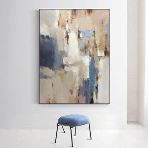 Håndmalet hjem dekoration stor størrelse væg maleri farverige abstrakt lærred kunst olie maleri