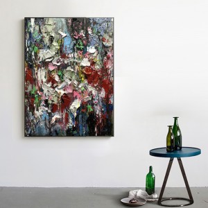 Engros trappe indgang væg dekoration moderne kunst abstrakt håndlavet olie lærred billede maleri