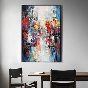 Håndlavet simpel abstrakt håndmalet indgang olie maleri hjem dekorativ kunst arbejde på lærred