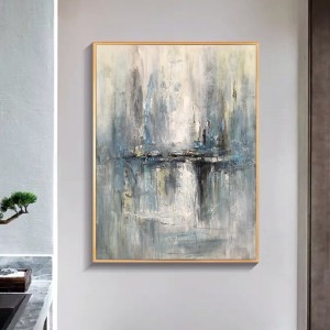 Abstrakt kunst stof lærred væg indretning ren hånd malet kina oliemaleri til stuen indretning