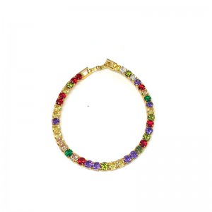 Europæisk og amerikansk mode kobberbelagt 18k guld armbånd