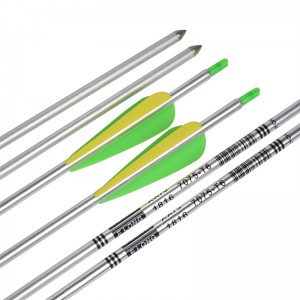 Elong Outdoor 116062 30inch Sp650 Aluminium Arrow Sølv Farve til Bueskydning Bow Shooting