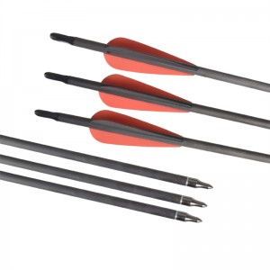 Elong Outdoor 113024 ID6.2mm SP400 Carbon Fiber Arrow Bueskydning Udendørs skydespil