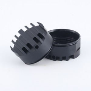 Brugerdefineret ekstrudering CNC bearbejdning anodiseret runde aluminium varme vask aluminium sort LED profil heatsink