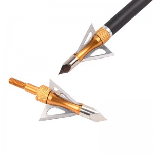 Nika bueskydning 15B030 100 Korn rustfrit stål Broadheads Bueskydning Crossbow Bolt Jagt
