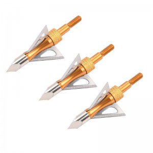 Nika bueskydning 15B030 100 Korn rustfrit stål Broadheads Bueskydning Crossbow Bolt Jagt