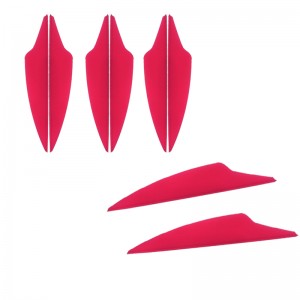 Nika bueskydning 170019 2.5inch Dolphin TPU Vane til bueskydning Alle former for pil skydning