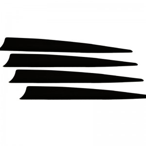 Nika Bueskydning 170017 5inch Shield TPU Vane til bueskydning Alle former for pil skydning