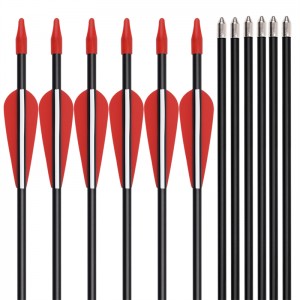 Elong Outdoor 110130 ID5mm 30inch Fiberglassaksel Arrow Bueskydning Udendørs skydning