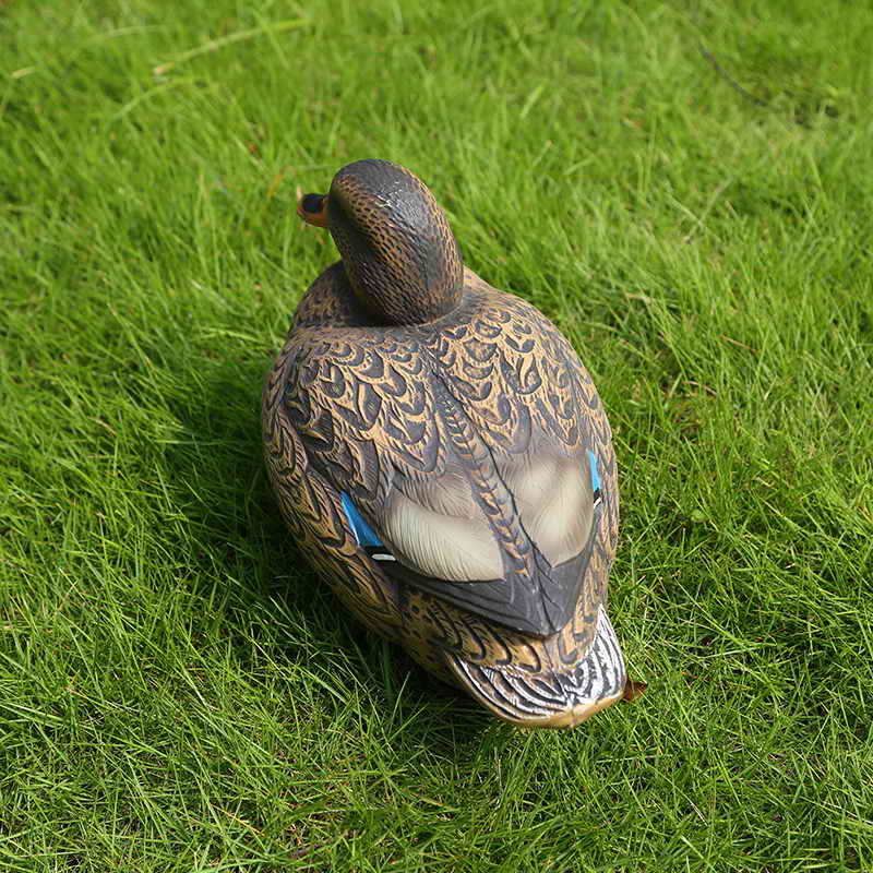 Livlig plastik Mallard Duck Decoy Hen til jagt skydning Fiskeri Home Garden Decoration