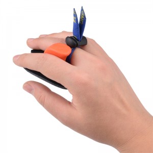 Elong Outdoor 42FT02 RH M størrelse Finger Tab Bueskydning Tilbehør til Recurve Bow Shooting Finger Beskyttelse