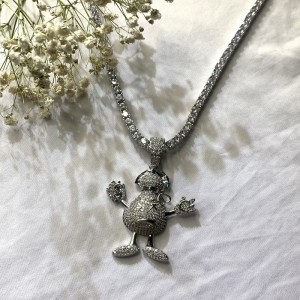Micro indlagt Zircon Humanoid Fashion Pendant