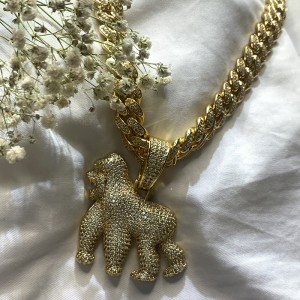 Personlighed King Kong Roaring Gorilla Zircon Pendant