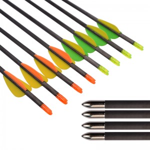 Elong Outdoor 112164 ID4.2mm Carbon Arrow 30inch SP600 Bueskydning Recurve Bow Target Shooting