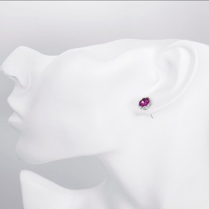 Den koreanske version af de enkle runde øreringe