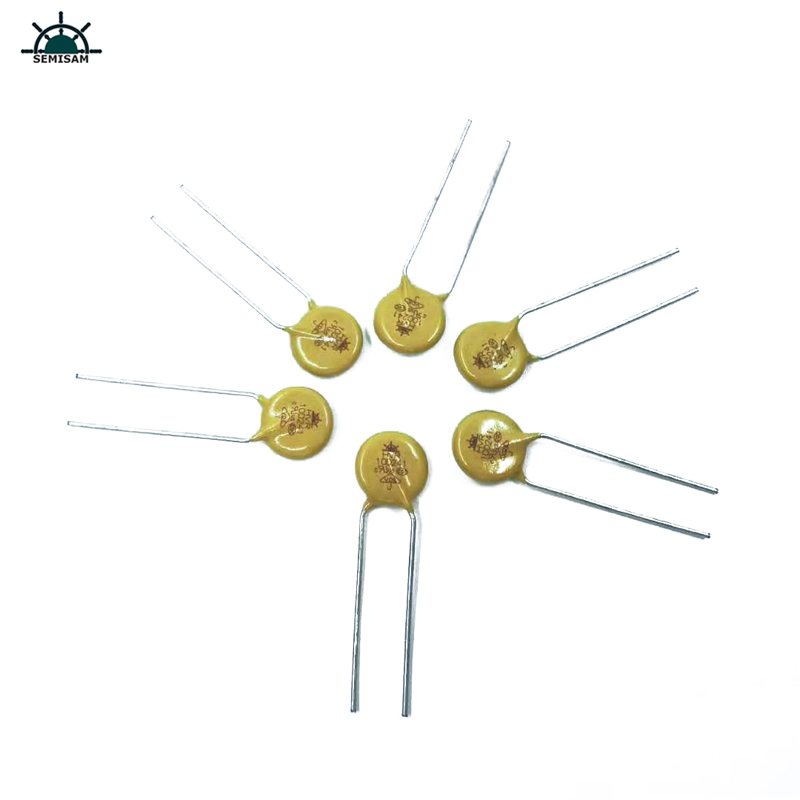 Kina modstand Leverandør Gåt kvalitet Gul Silicium 10D241 Diameter 10mm Metaloxid Varistor MOV til PCB PCBA