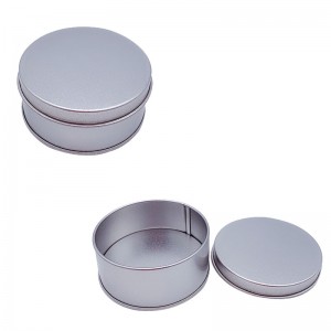 Frosted Paper Clip Tin Can med LID 65 * 30mm