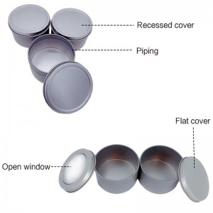 4 oz duftende stearinlys tin 65 * 40mm