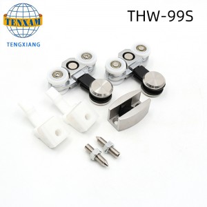 Hot-Sale produkter Hængende hjul Rustfrit stål glas skydedør spor ruller